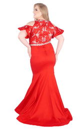 3 of 6 Mac Duggal Fabulouss 77534F Red