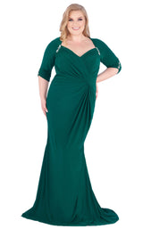 2 of 10 Mac Duggal Fabulouss 77537F Deep Green