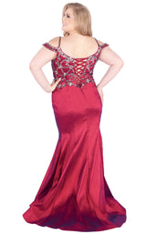 3 of 10 Mac Duggal Fabulouss 77538K Cranberry