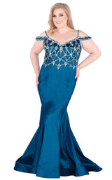 2 of 10 Mac Duggal Fabulouss 77538K Teal