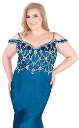 7 of 10 Mac Duggal Fabulouss 77538K Teal