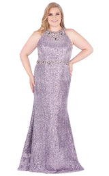 1 of 6 Mac Duggal Fabulouss 77543K Silver