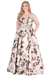 1 of 6 Mac Duggal Fabulouss 77546K Rose Gold
