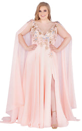 1 of 6 Mac Duggal Fabulouss 77551F Blush Multi