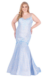 1 of 6 Mac Duggal Fabulouss 77557K Powder Blue