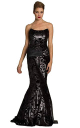 1 of 2 Jovani 77610BG Dress Black