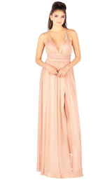 1 of 4 Mac Duggal 77636L Rose Gold