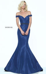 1 of 4 Sherri Hill 50950 Navy