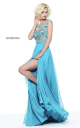 1 of 5 Sherri Hill 50986 Turquoise