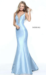 1 of 7 Sherri Hill 50994 Light Blue