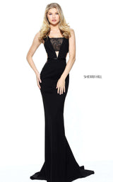 1 of 8 Sherri Hill 50997 Black/Nude