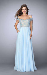 1 of 2 La Femme 24001 Powder Blue