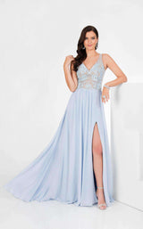 2 of 8 Terani 1711P2373 Powder Blue/Nude