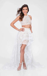 2 of 5 Terani 1711P2731 Ivory/Nude