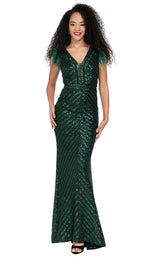 1 of 4 Passion Dress 7853 Dress Emerald