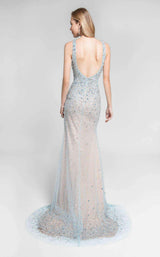 8 of 12 Terani 1712P2517 Sky Blue/Nude