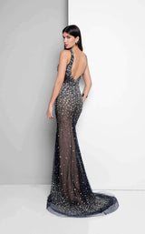 9 of 12 Terani 1712P2517 Black/Nude