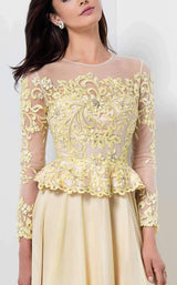 3 of 7 Terani 1713M3477 Yellow/Nude
