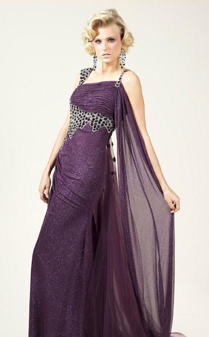 MNM Couture KH0954 Purple