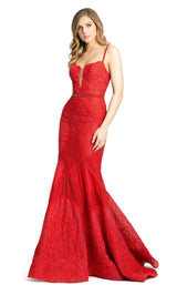 2 of 4 Mac Duggal 79082M Dress Red