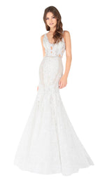 1 of 4 Mac Duggal 79158D Ivory