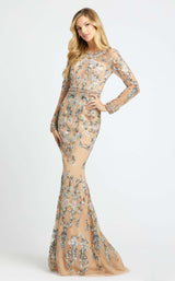1 of 3 Mac Duggal 79222 Dress Nude-Multi