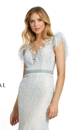 5 of 7 Mac Duggal 79230D Dress Ice-Blue