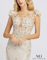 2 of 4 Mac Duggal 79268M Ivory/Nude