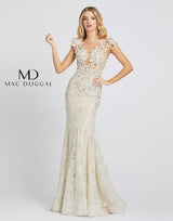 1 of 4 Mac Duggal 79268M Ivory/Nude