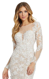 3 of 4 Mac Duggal 79272D Ivory/Nude