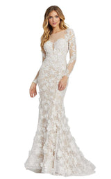 1 of 4 Mac Duggal 79272D Ivory/Nude