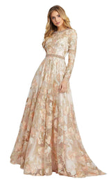 1 of 4 Mac Duggal 79287D Peach-Romance