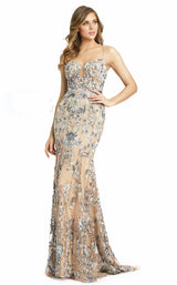 1 of 3 Mac Duggal 79313M Dress Nude-Multi