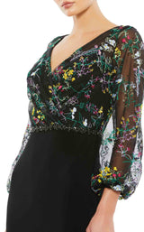 3 of 3 Mac Duggal 79379 Dress Black-Multi