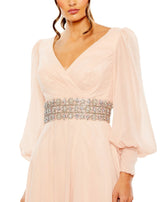 4 of 9 Mac Duggal 79390 Dress Oyster