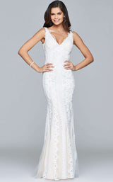 6 of 14 Faviana S8089 Ivory/Nude