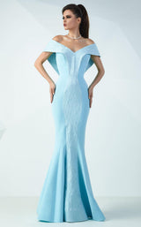 1 of 3 MNM Couture G0718 Blue