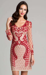 1 of 3 Lara 33413 Nude/Red
