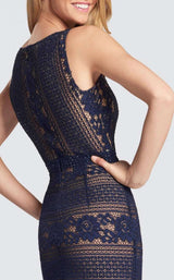 6 of 8 Ellie Wilde EW21714 Navy/Nude