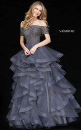 5 of 6 Sherri Hill 51271 Gun Metal/Gun Metal