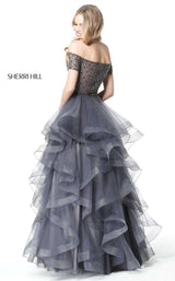 2 of 6 Sherri Hill 51271 Gun Metal/Gun Metal