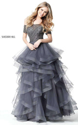3 of 6 Sherri Hill 51271 Gun Metal/Gun Metal