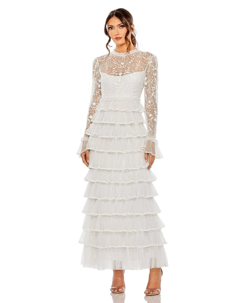 fitted lace wedding dress Mac Duggal 8003 Dress Sale