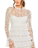 4 of 6 Mac Duggal 8003 Dress Pearl