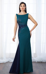 1 of 4 Cameron Blake 217651 Teal/Navy Blue