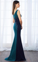 4 of 4 Cameron Blake 217651 Teal/Navy Blue