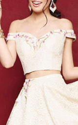 3 of 5 Clarisse 3379 Ivory/Champagne