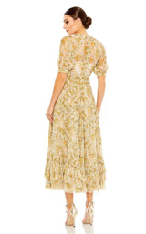 8 of 9 Mac Duggal 8011 Dress Yellow-Multi