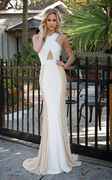 1 of 2 Colors Dress 1773 Off White/Nude