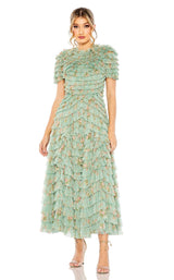 1 of 3 Mac Duggal 8014 Dress Sage-Multi